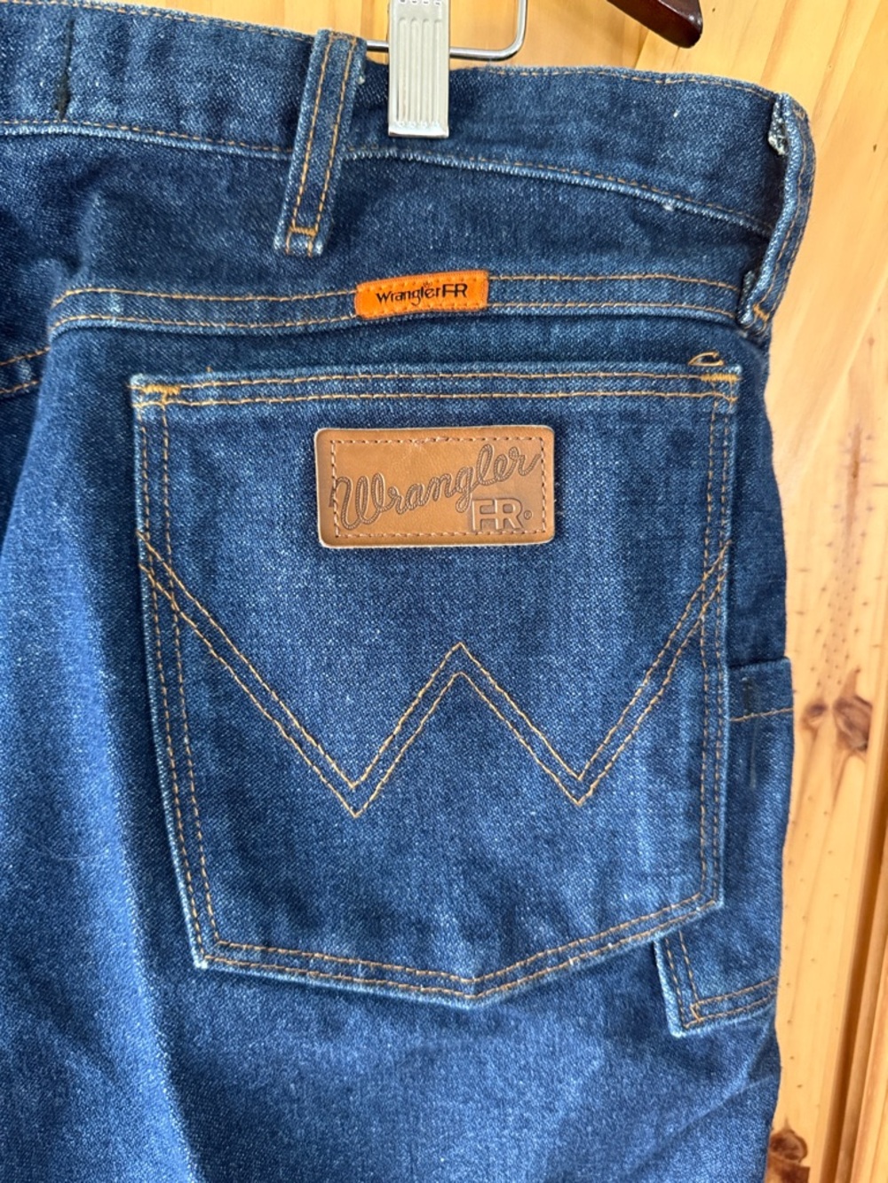Wrangler FR Dark Blue Relaxed Fit Work Jeans